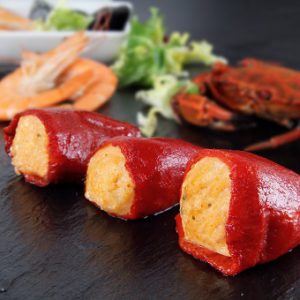 Pimientos del piquillo rellenos de marisco